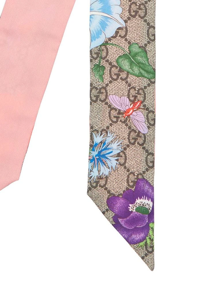 商品Gucci|Flora Printed Silk Neck Scarf,价格¥1465,第2张图片详细描述