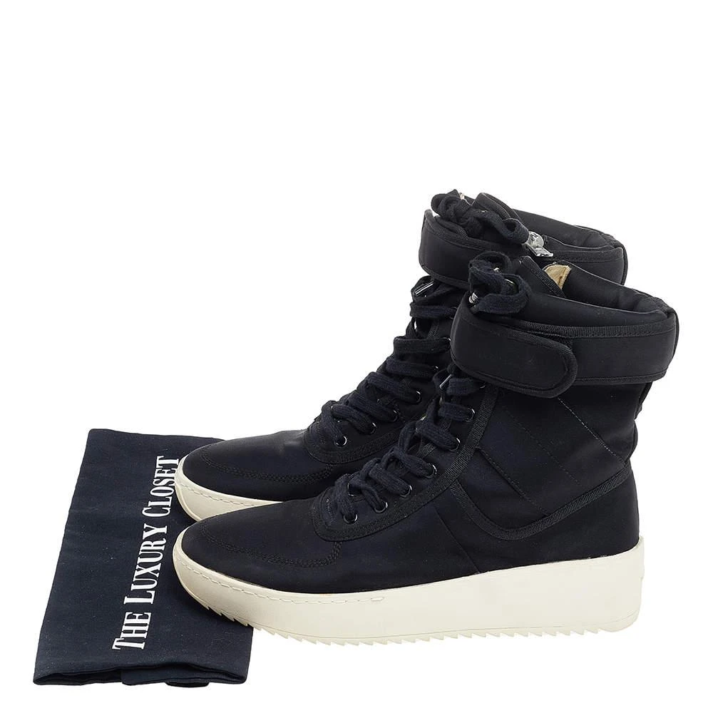 Fear Of God Black Neoprene Military High Top Sneakers Size 43 商品