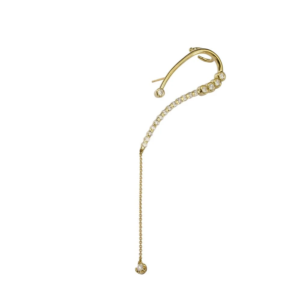 商品AME|Âme Q 18K Yellow Gold, Lab-Grown Diamond 1.40ct. tw. Bold Ear Cuff (Left),价格¥32956,第3张图片详细描述