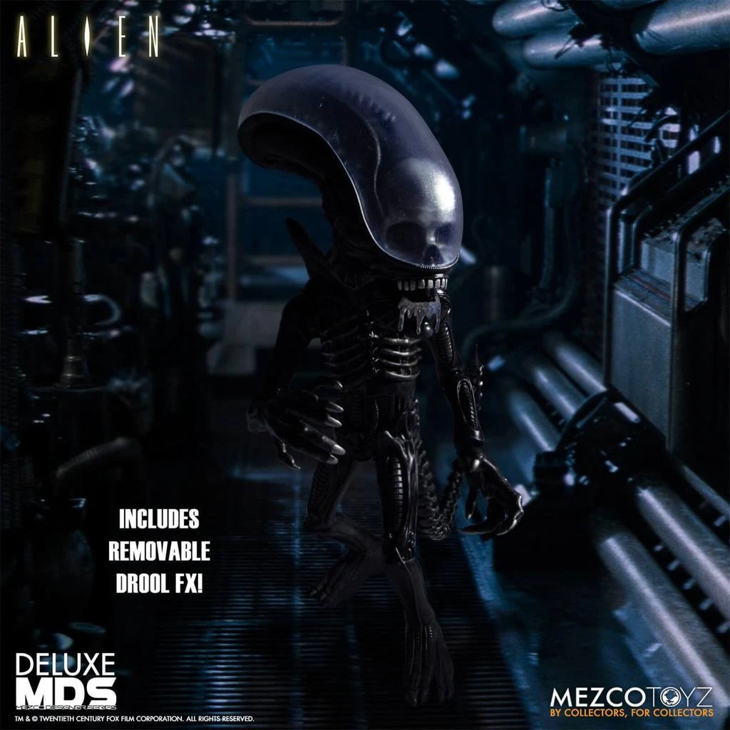 商品Mezco|Mezco Alien Deluxe MDS Figure - Alien,价格¥554,第3张图片详细描述