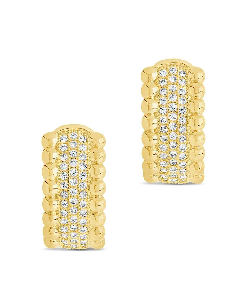 Ellerie Pavé Hoop Earrings in 14K Gold Plated 商品