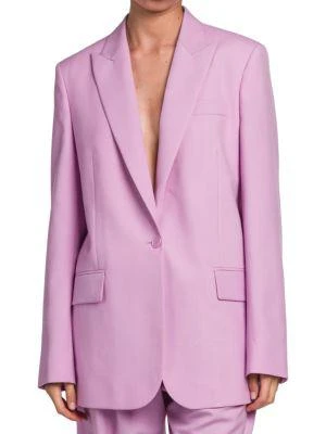 商品Stella McCartney|Notch Lapel Wool Blazer,价格¥2517,第1张图片