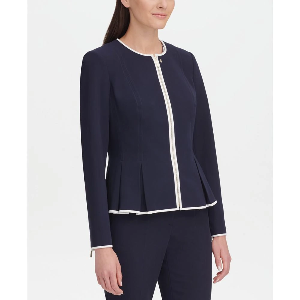 商品Tommy Hilfiger|Women's Zip-Front Peplum Jacket,价格¥1099,第1张图片