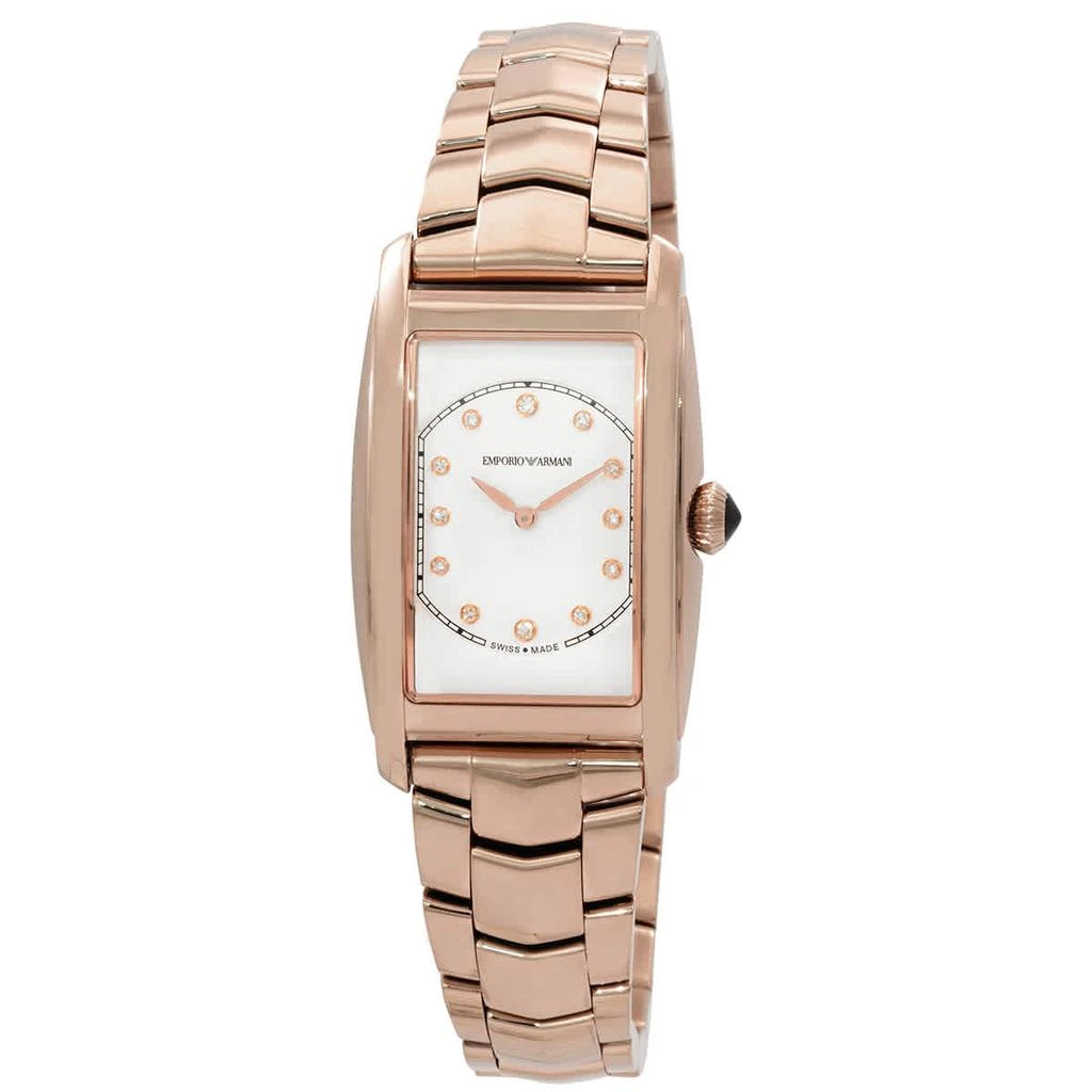 商品Emporio Armani|Swiss Made  Quartz Diamond White Dial Ladies Watch ARS8303,价格¥1462,第1张图片