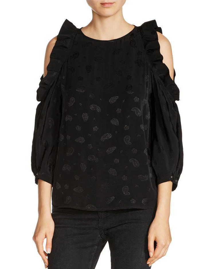 商品Maje|Loyd Cold-Shoulder Top,价格¥926,第1张图片