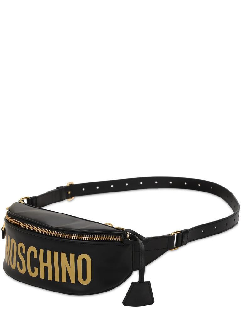 商品Moschino|Macro Logo Leather Belt Bag,价格¥5085,第5张图片详细描述