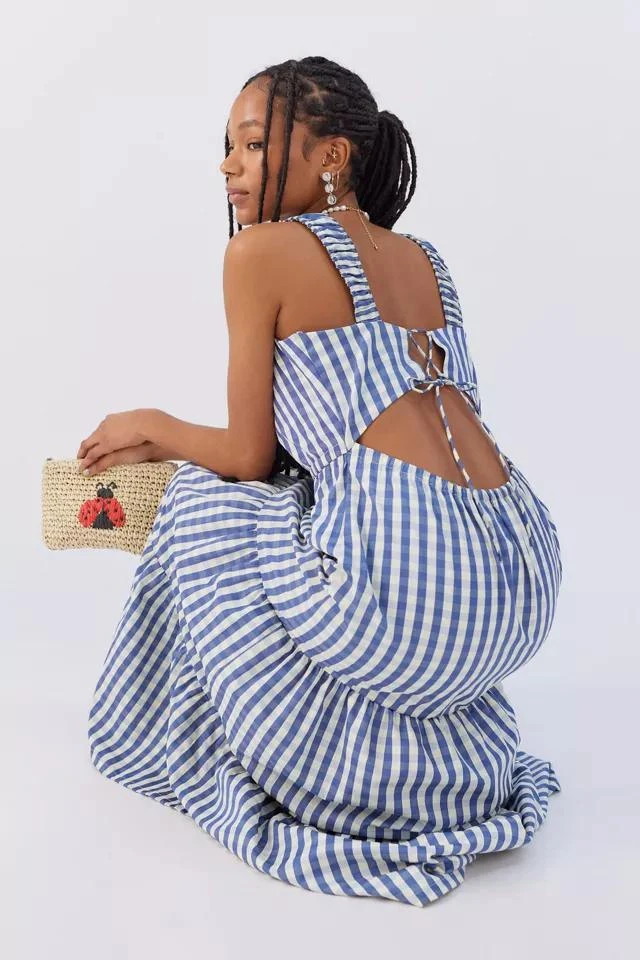 商品4SI3NNA|4SI3NNA Rosanna Gingham Maxi Dress,价格¥452,第2张图片详细描述