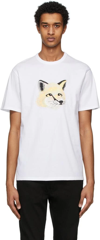 商品Maison Kitsune|Off-White Pastel Fox Head T-Shirt,价格¥700,第1张图片