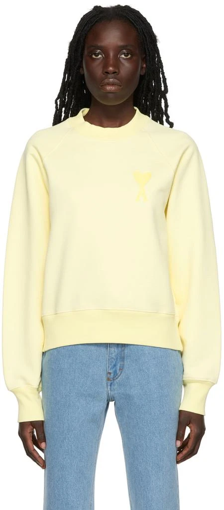 商品AMI|Yellow Ami de Cœur Sweatshirt,价格¥2959,第1张图片