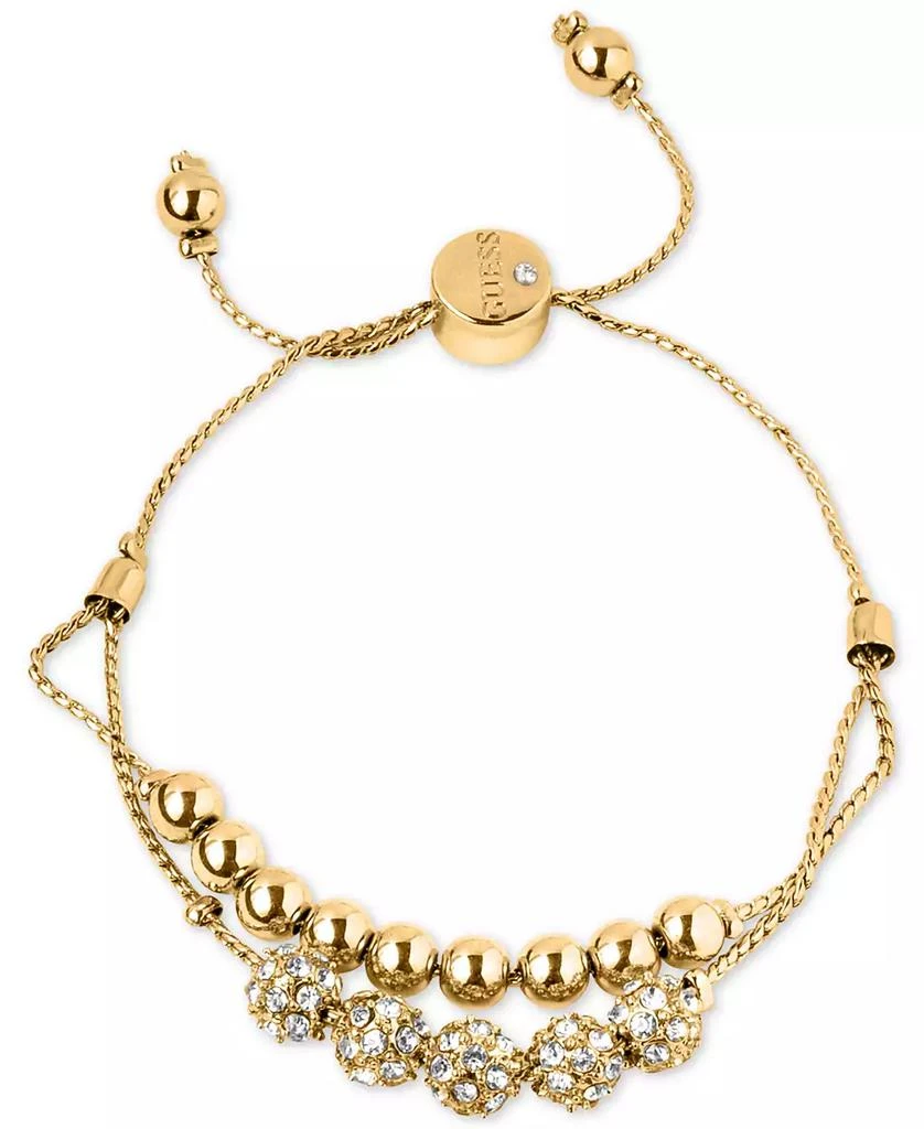 商品GUESS|Pavé Beaded Double-Row Slider Bracelet,价格¥188,第1张图片详细描述