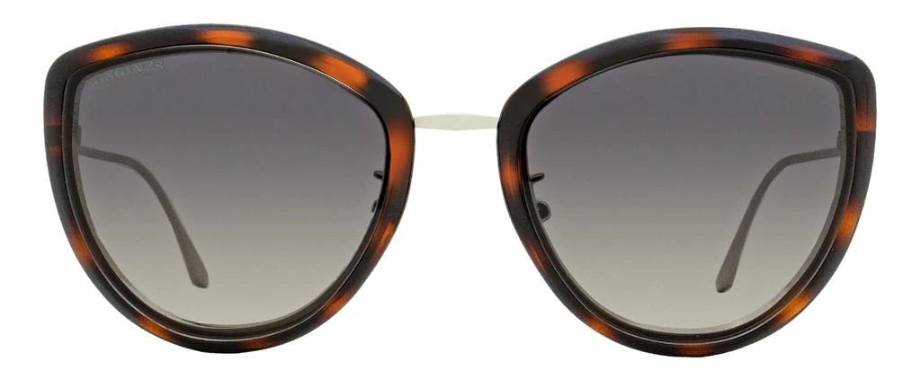 商品Longines|Longines Women's Butterfly Sunglasses LG0010H 52B Havana/Palladium 56mm,价格¥731,第2张图片详细描述