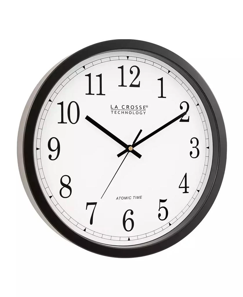 商品La Crosse Technology|14" Black Atomic Analog Wall Clock,价格¥390,第3张图片详细描述