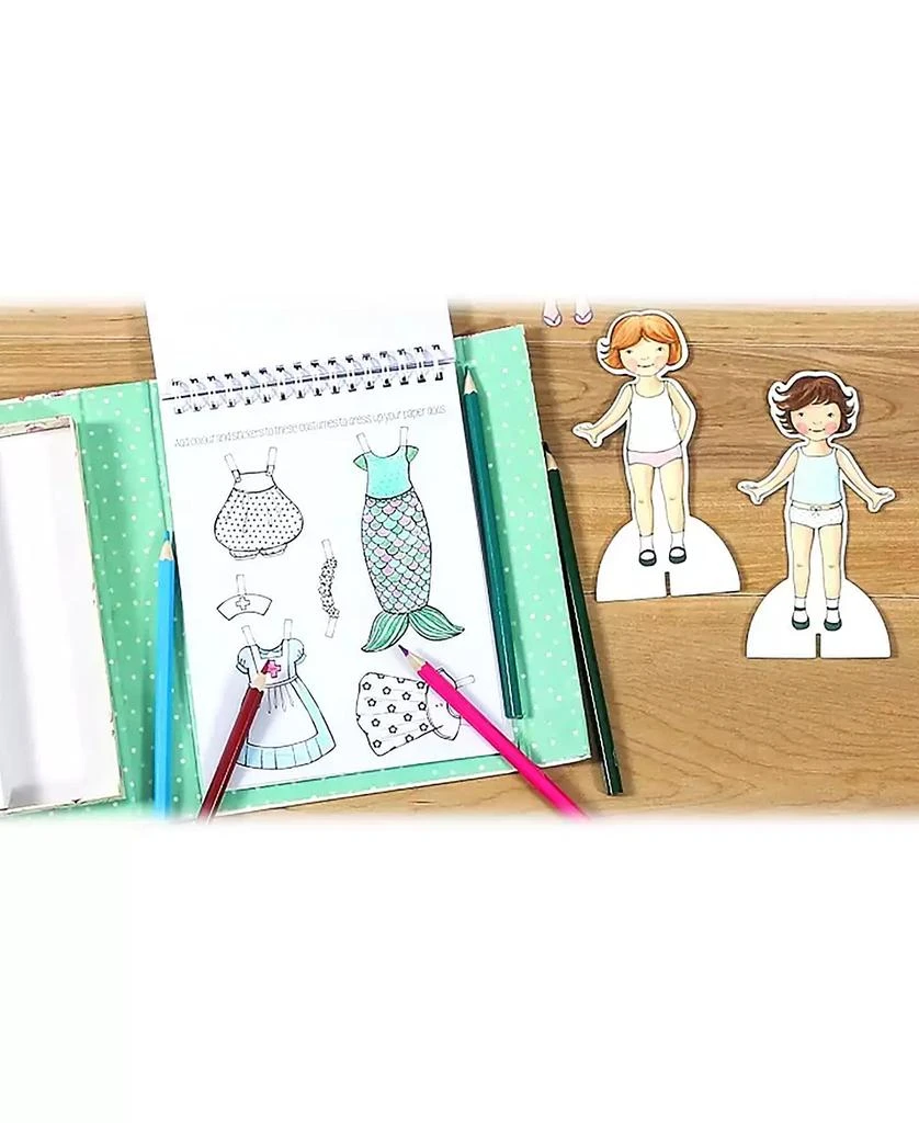 商品Lullubee|Tiger Tribe Vintage Paper Dolls Craft Kit,价格¥94,第2张图片详细描述