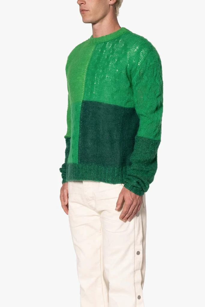 商品MNML|Open Knit Square Sweater - Green,价格¥513,第2张图片详细描述