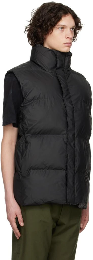 商品RAINS|Black Boxy Down Puffer Vest,价格¥1186,第2张图片详细描述