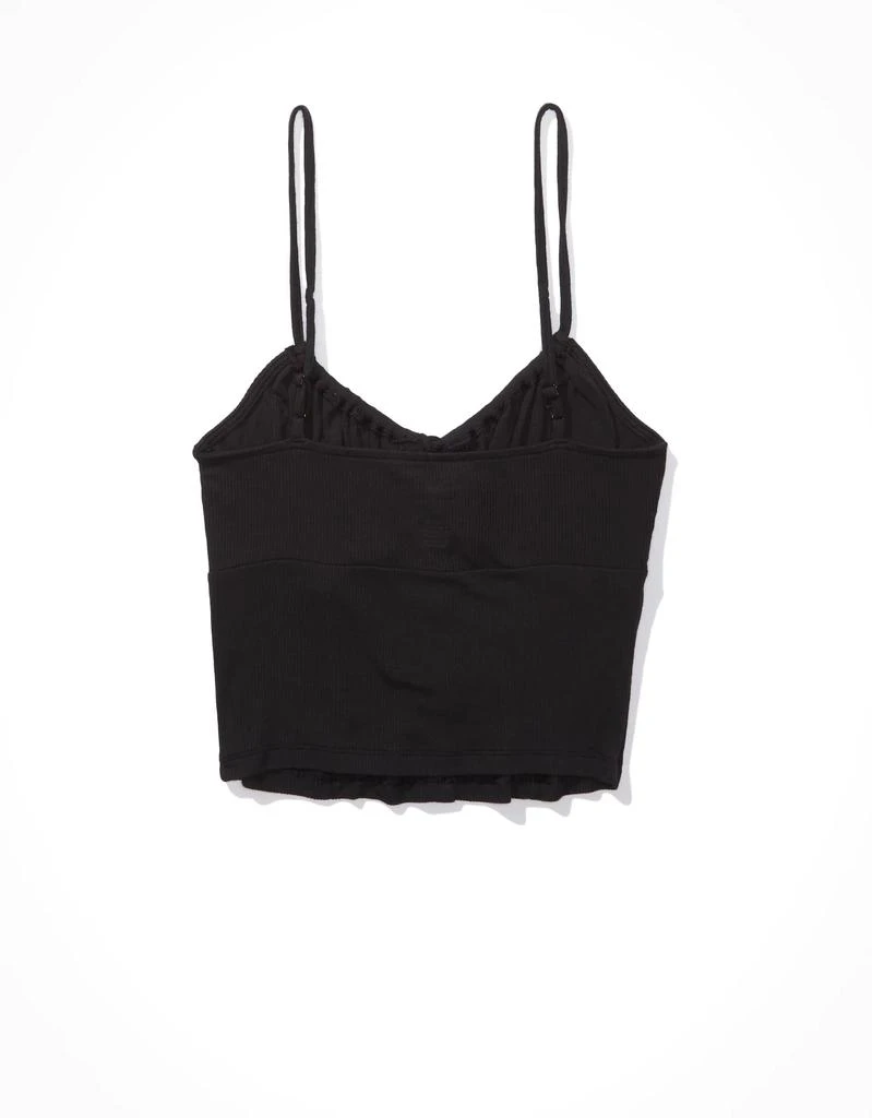 商品AE|AE Cropped Tie-Front Corset Cami,价格¥76,第5张图片详细描述