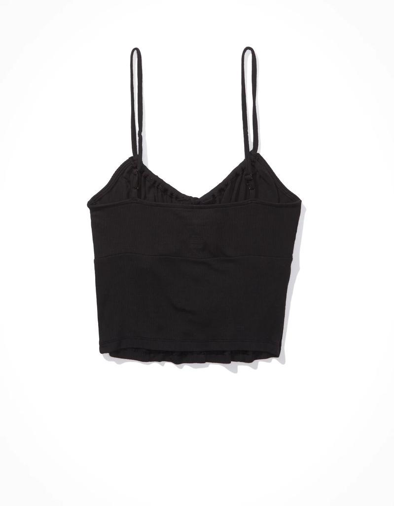 商品AE|AE Cropped Tie-Front Corset Cami,价格¥71,第7张图片详细描述