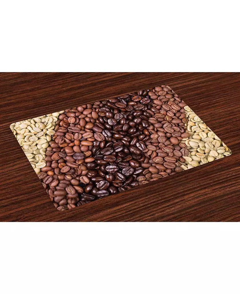 商品Ambesonne|Coffee Place Mats, Set of 4,价格¥474,第1张图片