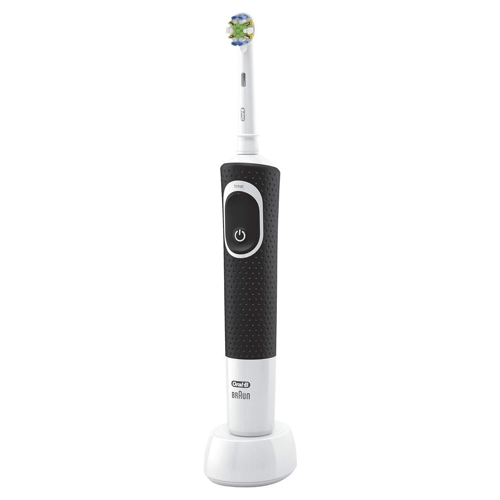 商品Oral-B|Oral-B Vitality FlossAction Electric Toothbrush with Replacement Brush Head, Black,价格¥292,第4张图片详细描述