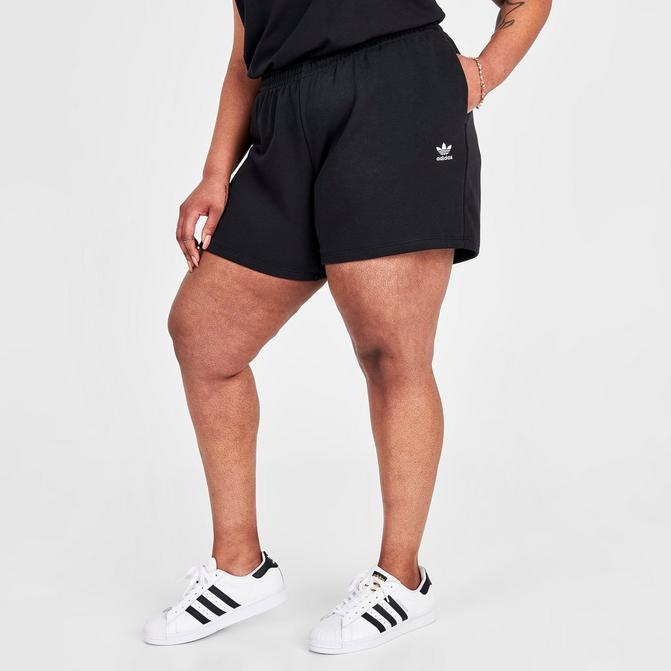 Women's adidas Essentials Slim Logo Shorts (Plus Size)商品第1张图片规格展示