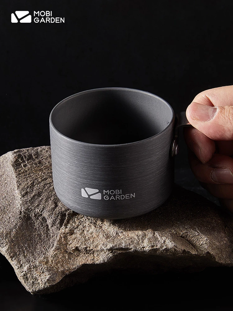 商品[国内直发] MobiGarden|便携旅行杯子漱口杯户外铝杯茶杯迷你杯子,价格¥45,第1张图片