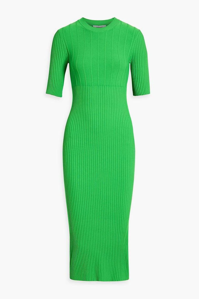 商品FRAME|Ribbed-knit midi dress,价格¥750,第1张图片