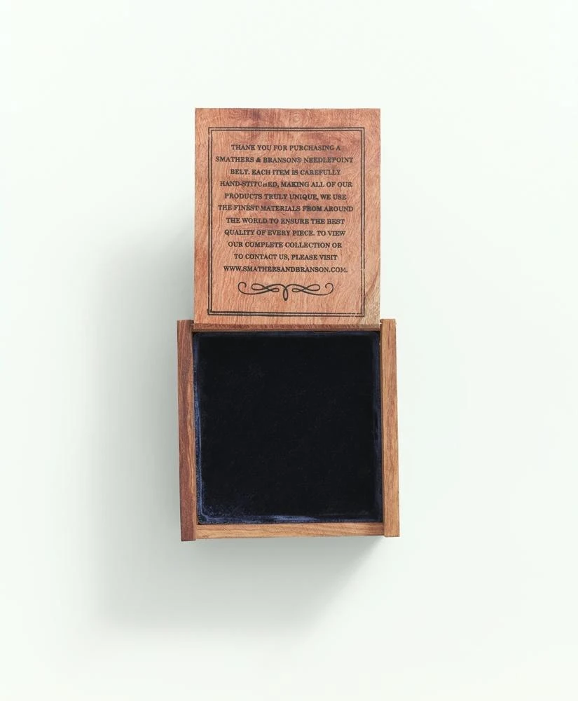 商品Brooks Brothers|Smathers & Branson Leather Needlepoint Belt,价格¥732,第4张图片详细描述