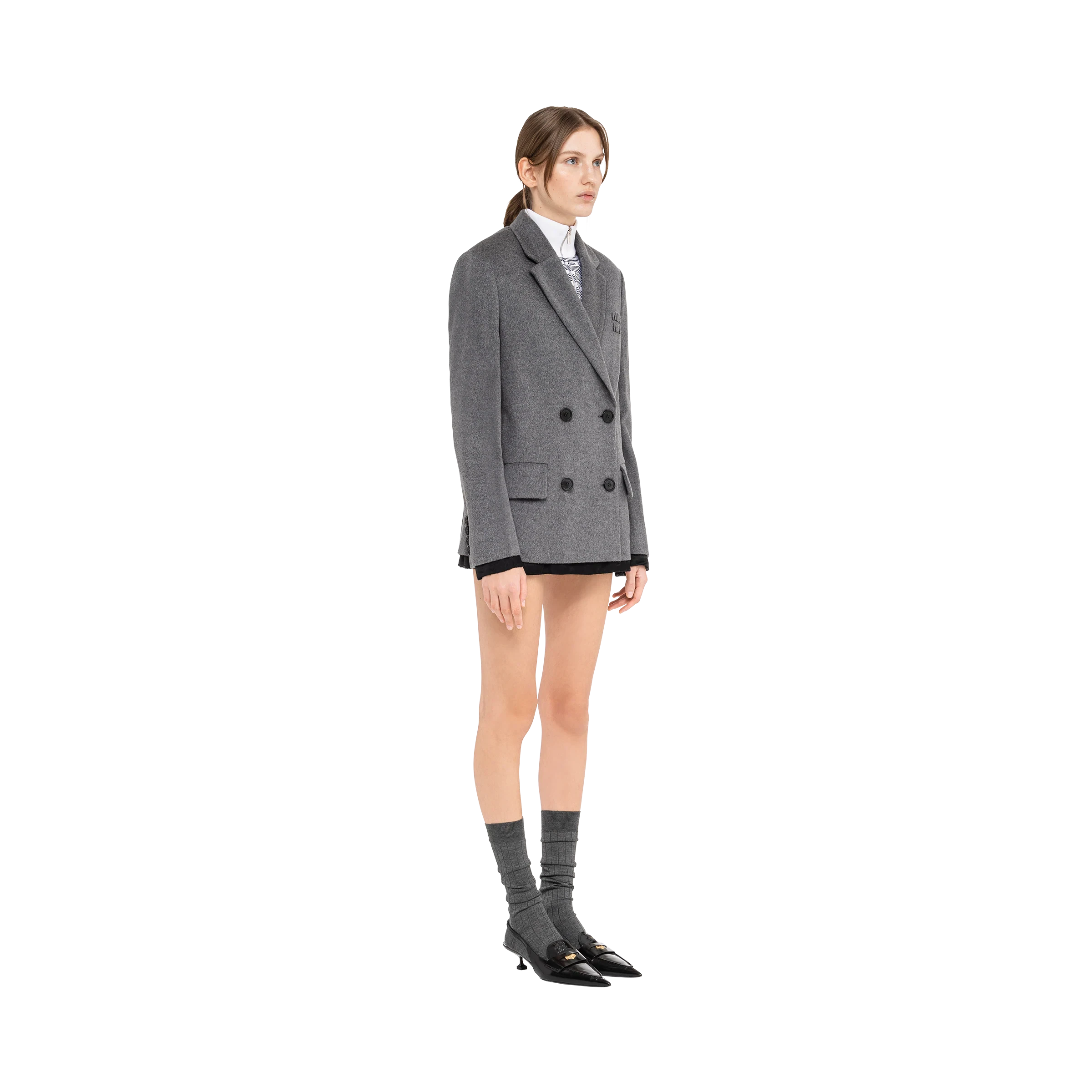 【预售】 缪缪 25春夏 女士 西服外套 Veste croisée en velours MH1853_125Q_F0031_S_231  商品