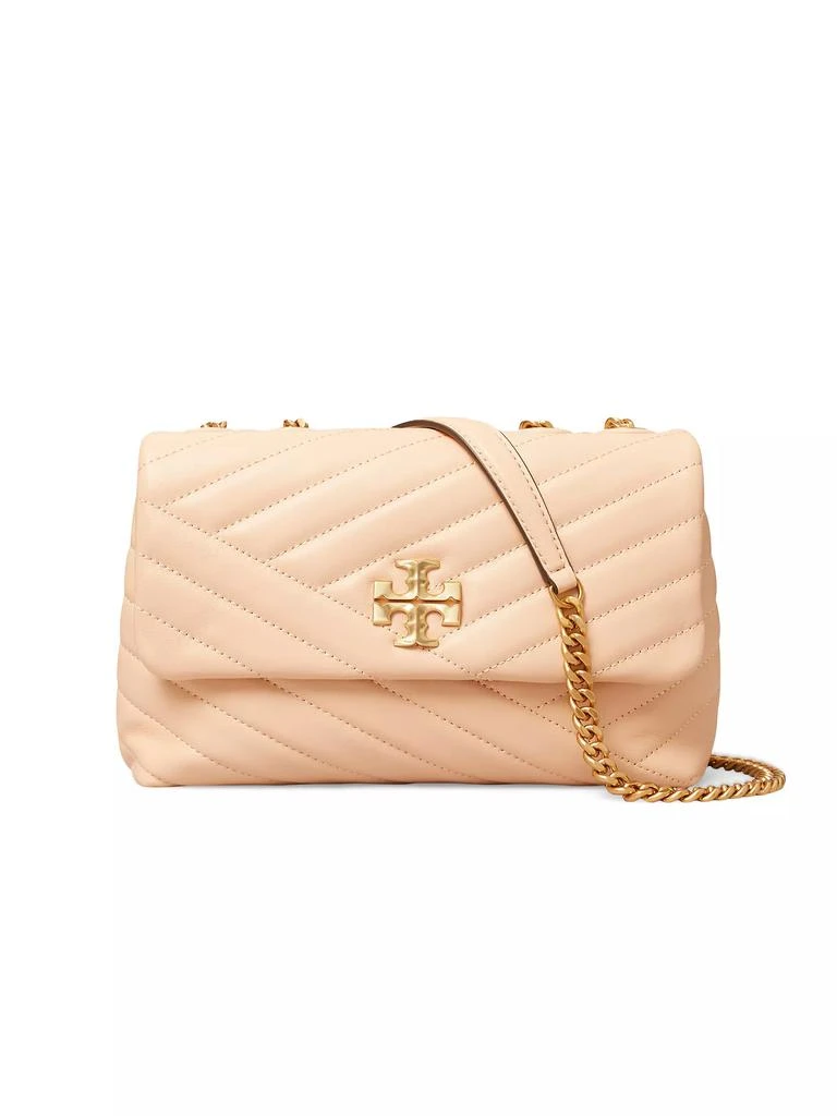 商品Tory Burch|Mini Kira Chevron-Quilted Top Handle Leather Wallet,价格¥2798,第1张图片