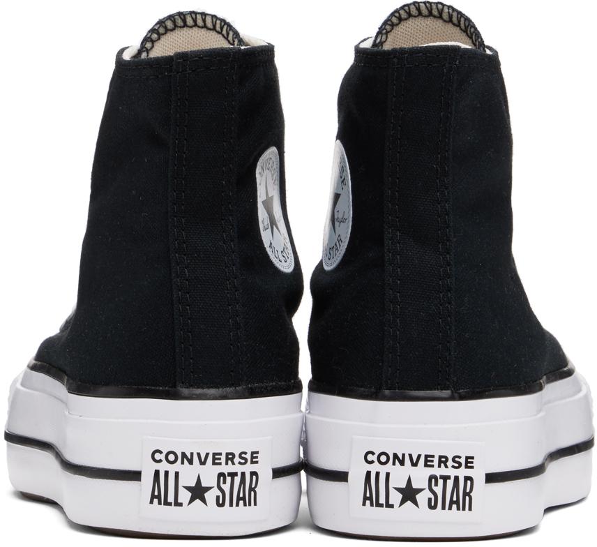 Black Chuck Taylor All Star Platform High-Top Sneakers商品第2张图片规格展示