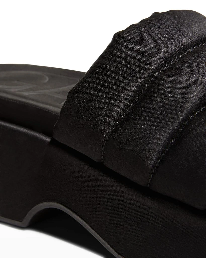 商品Ganni|Recycled Platform Puffy Slide Sandals,价格¥628,第4张图片详细描述