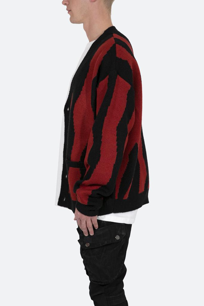 Zebra Cardigan - Red/Black商品第6张图片规格展示