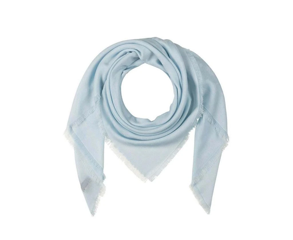 商品MCM|MCM Women's Grey Dawn Monogram Jacquard Cotton Large Scarf Shawl MEF9SMM16FB001,价格¥1686,第1张图片