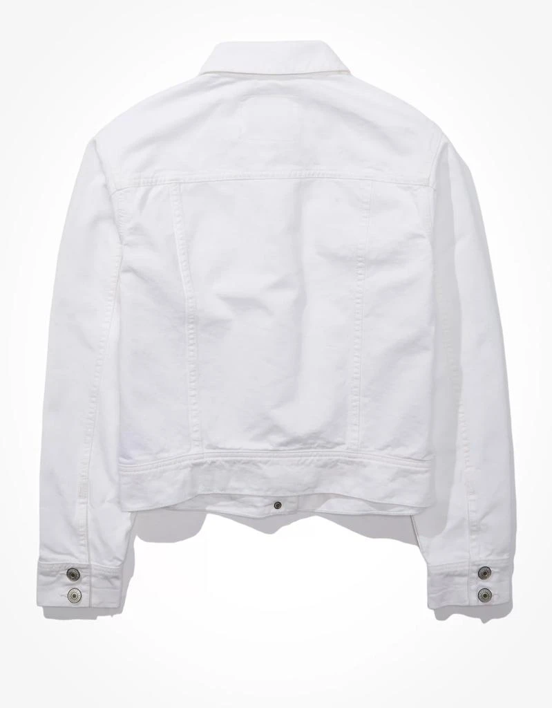 商品AE|AE Classic White Denim Jacket,价格¥456,第5张图片详细描述