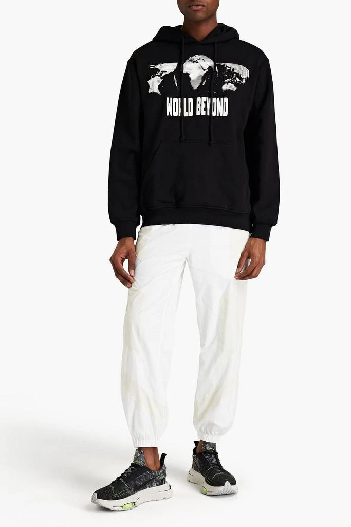 商品Alexander McQueen|Appliquéd printed French cotton-terry hoodie,价格¥810,第2张图片详细描述