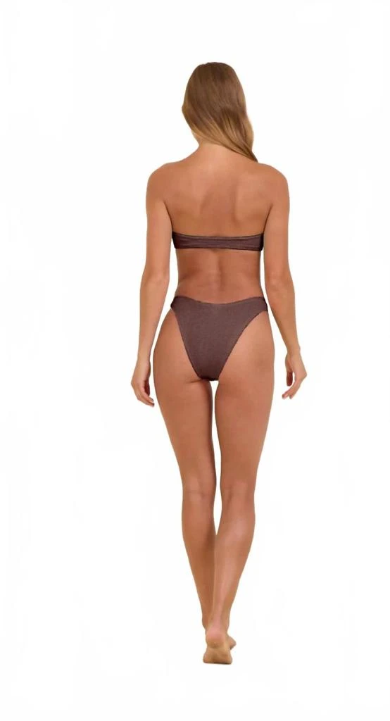 商品Vintage Havana|Cocoa Krinkle Bikini Set In Brown,价格¥532,第2张图片详细描述