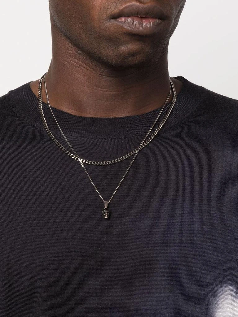 商品Alexander McQueen|ALEXANDER MCQUEEN Skull necklace,价格¥2563,第3张图片详细描述