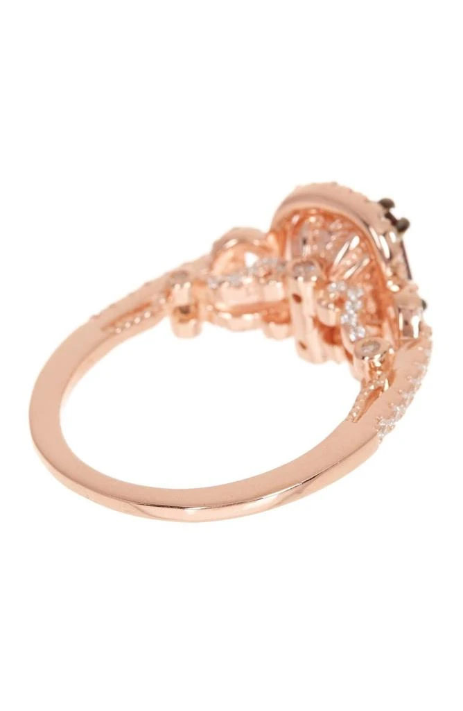 商品Suzy Levian|14K Rose Gold Plated Sterling Silver Brown Chocolate CZ Ring,价格¥745,第2张图片详细描述