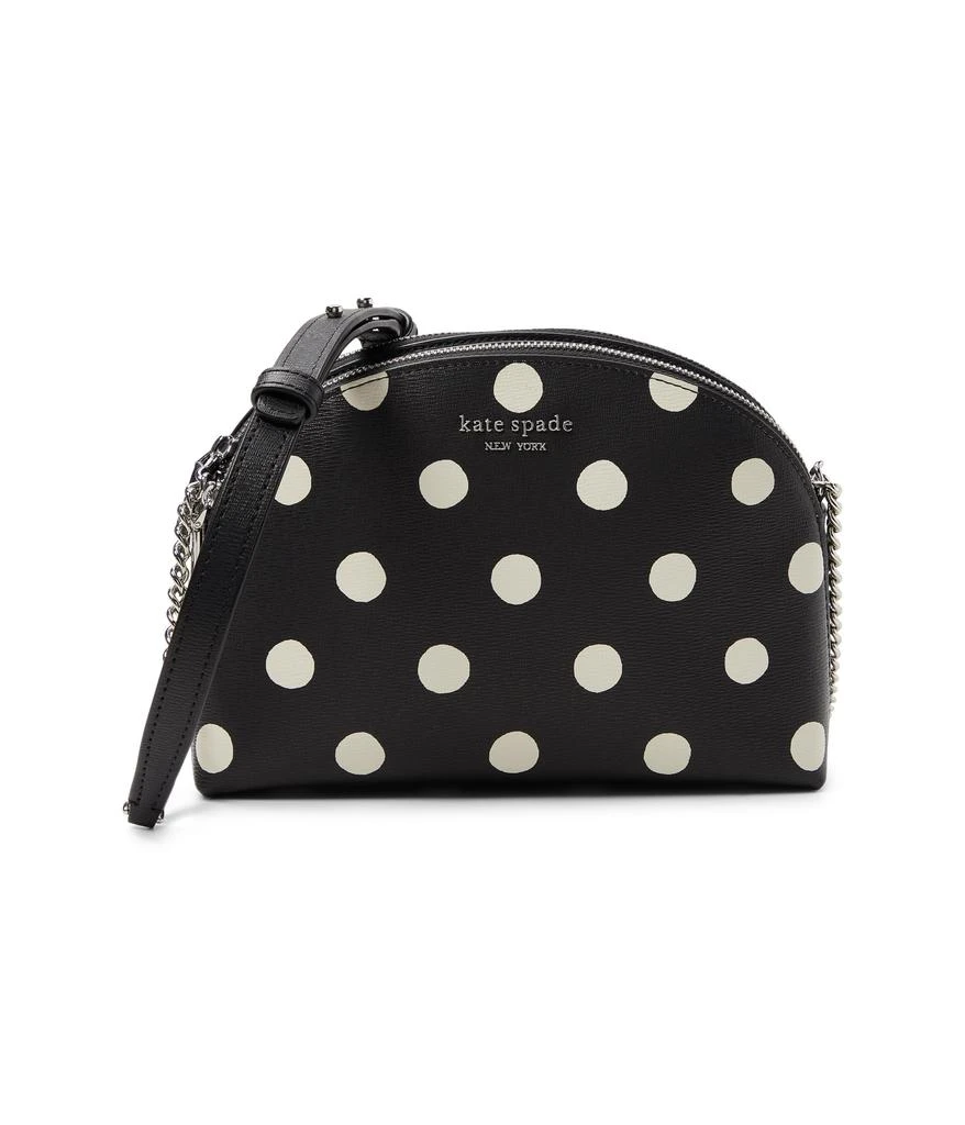 商品Kate Spade|Morgan Sunshine Dot Printed PVC Double Zip Dome Crossbody,价格¥865,第1张图片