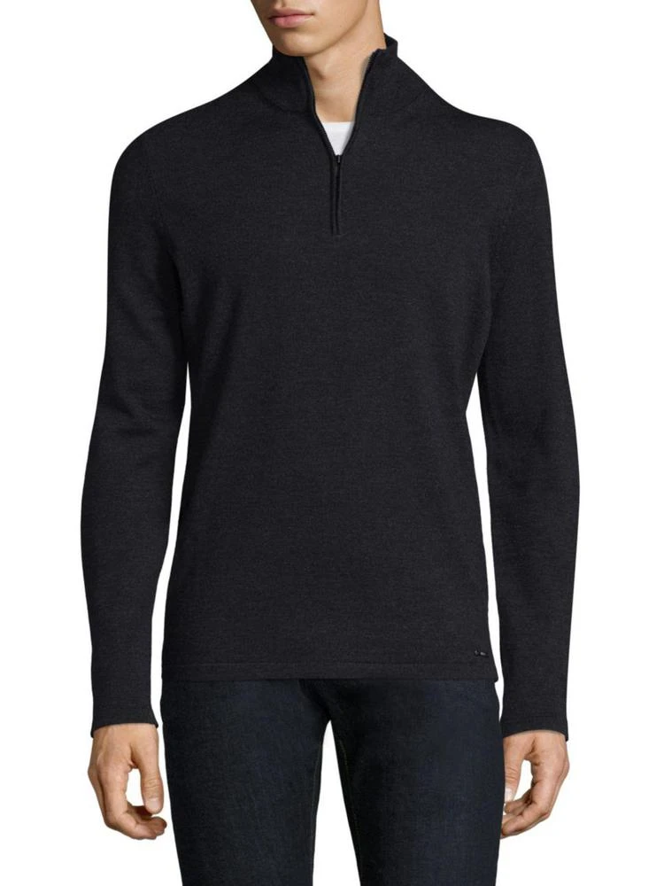 商品Hugo Boss|Quarter Zip Wool Sweater,价格¥591,第1张图片