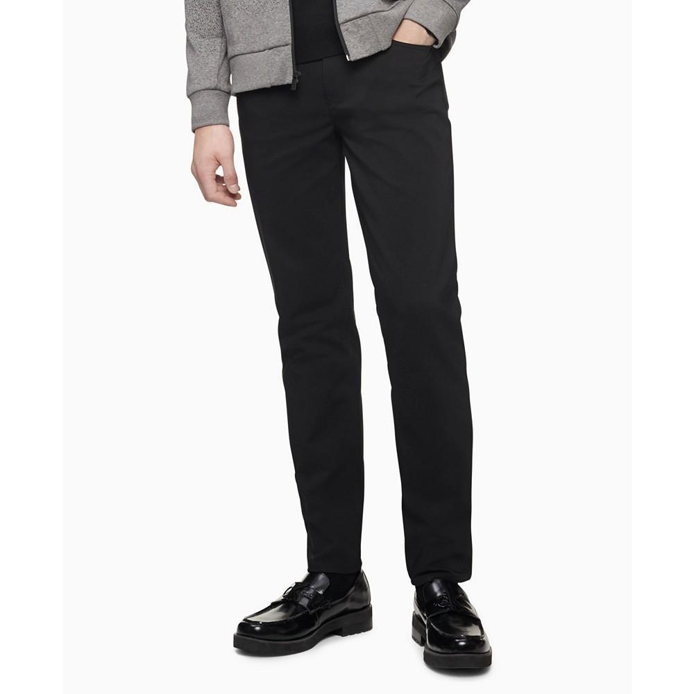 商品Calvin Klein|Men's CK Move 365 Slim-Fit Performance Stretch Pants,价格¥594-¥668,第4张图片详细描述