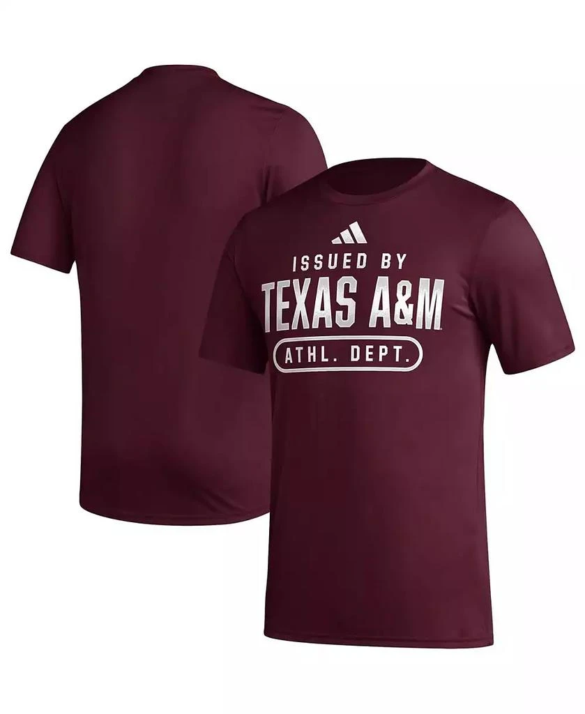 商品Adidas|Men's Maroon Texas A&M Aggies AEROREADY Pregame T-shirt,价格¥247,第1张图片