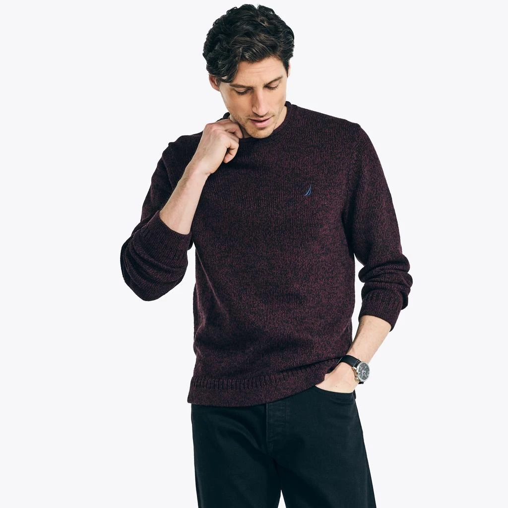 商品Nautica|Nautica Mens Marled Crewneck Sweater,价格¥555,第1张图片