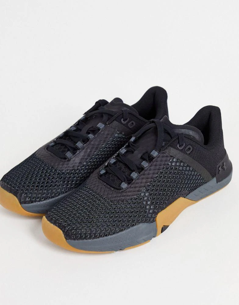 商品Under Armour|Under Armour Training TriBase Reign 4 trainers in black and gum,价格¥680,第1张图片