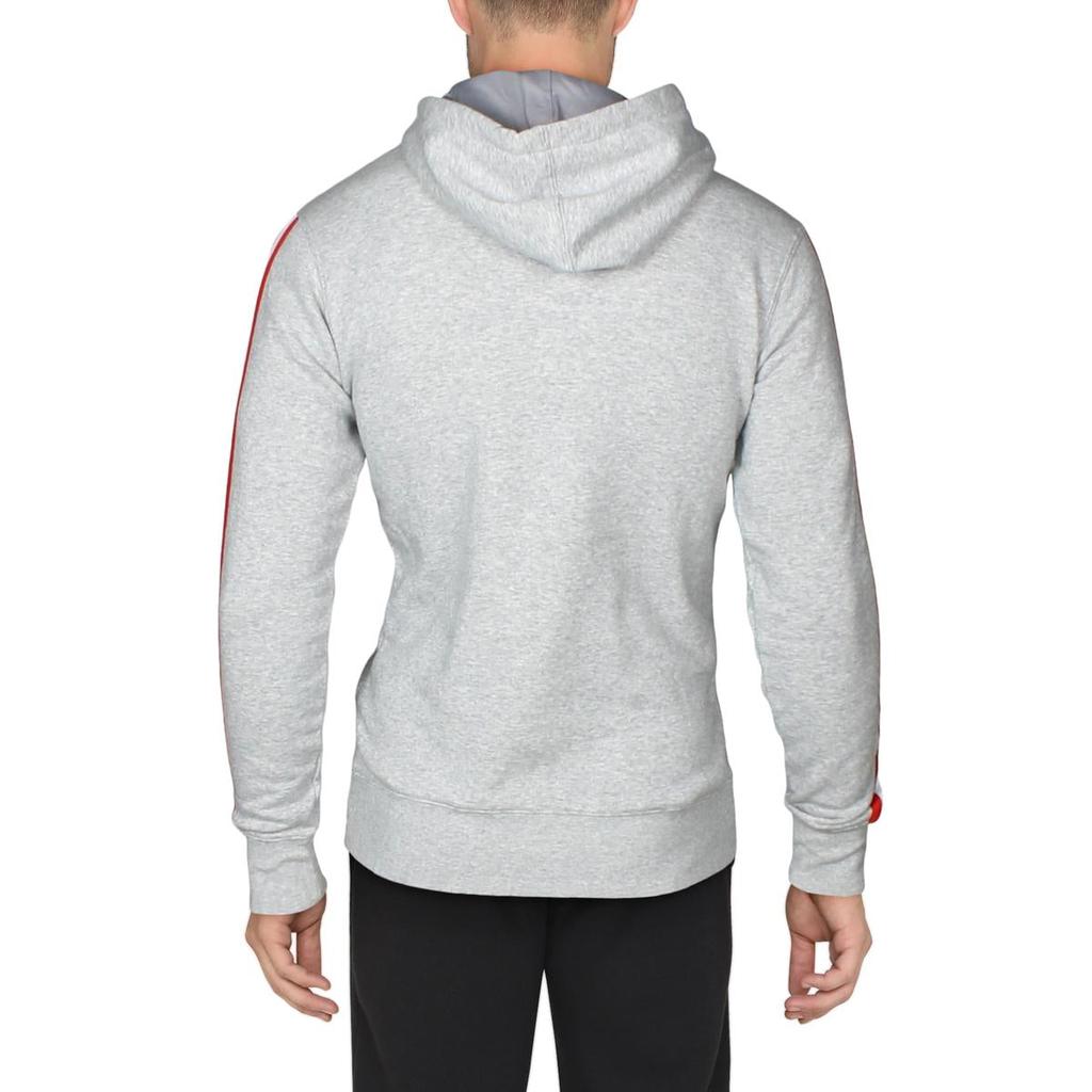 K-Swiss Tape Men's Fleece Lined Logo Trim Activewear Lifestyle Pullover Hoodie商品第3张图片规格展示