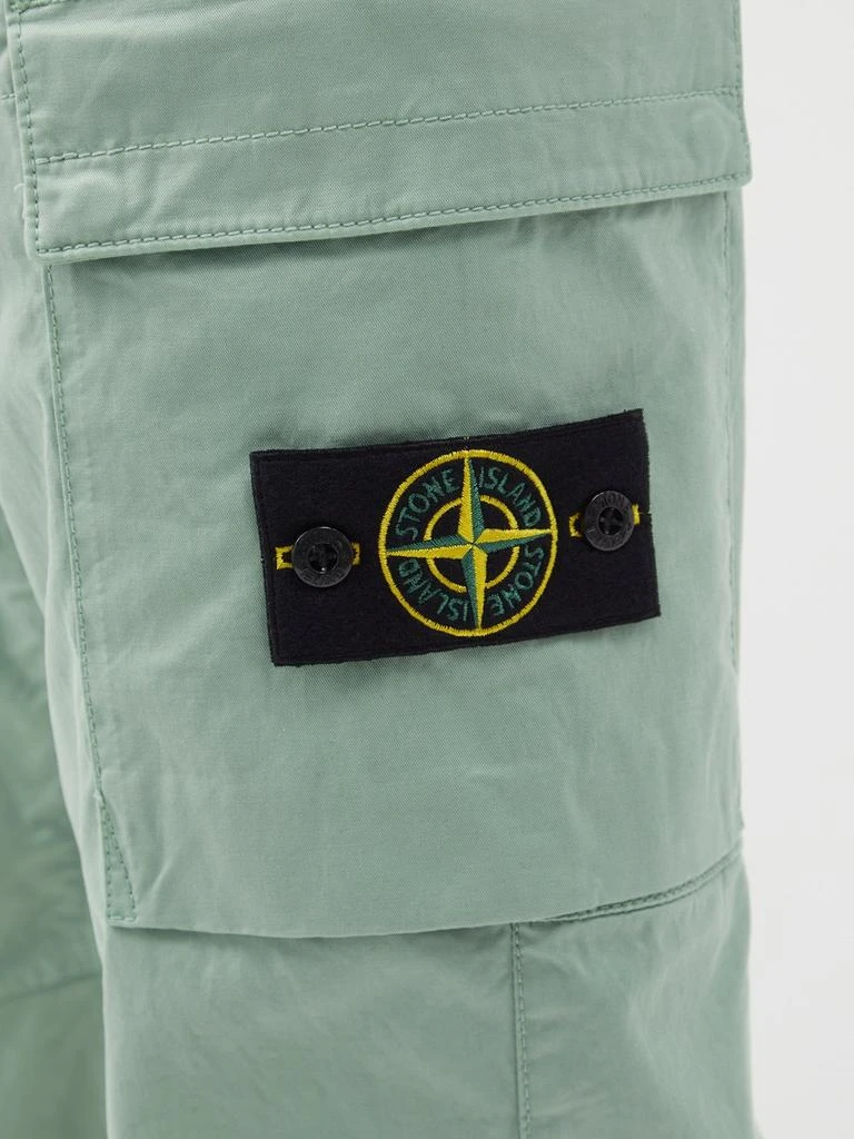 商品Stone Island|Cotton-blend twill cargo trousers,价格¥2792,第4张图片详细描述