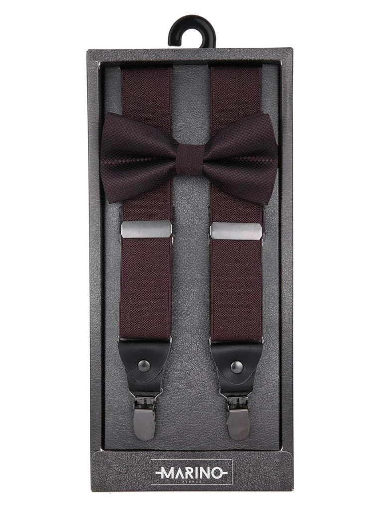 商品Mio Marino|Canvas Twill 1.25Inch Wide Suspender and Bow Tie Set,价格¥205,第2张图片详细描述