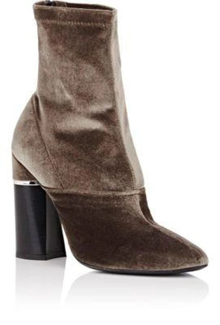 商品3.1 Phillip Lim|Kyoto Velvet Ankle Boots,价格¥2373,第2张图片详细描述