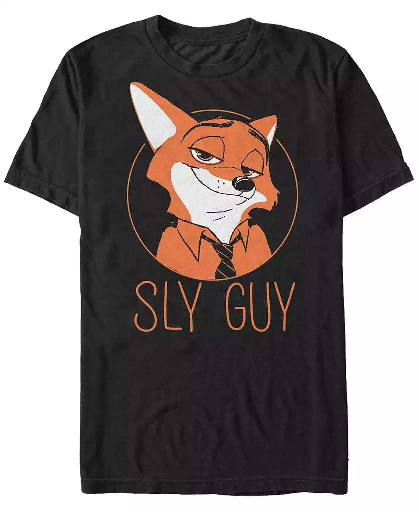 商品Disney|Disney Men's Zootopia Nick Wilde Sly Guy Fox, Short Sleeve T-Shirt,价格¥193,第1张图片