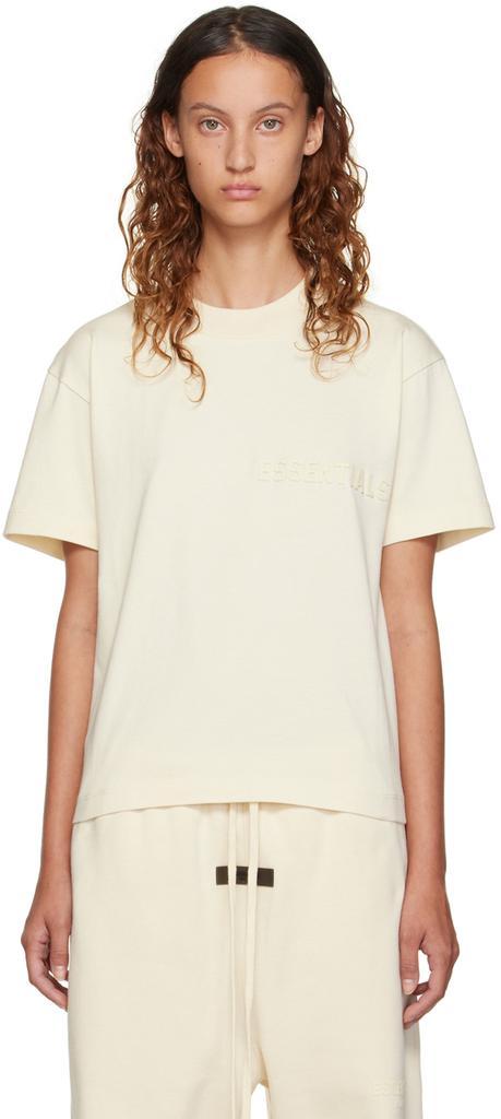 商品Essentials|Off-White Cotton T-Shirt,价格¥292,第1张图片